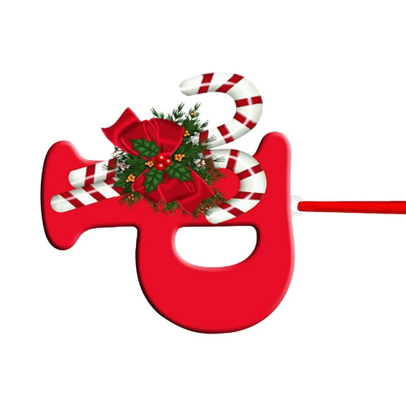 Loyerfyivos 26 Letter Christmas Tree Hanging Pendant, 2025 Christmas Letters Ornaments A to Z Ornament Letters Decorative Hanging Xmas Alphabet Letters for Christmas Tree DIY Craft Xmas Ornaments