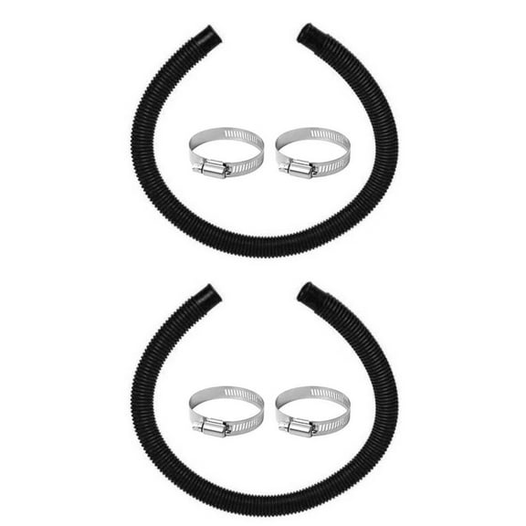 Loyerfyivos 2pcs Pool Hoses Replacement 1.26" x 59" for Above Ground Pools - Diameter Pool Pump Hoses for Pool Filter Hose for Filter Pumps (Black 2pcs)
