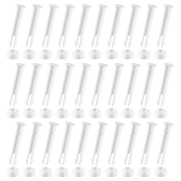Loyerfyivos 30 Pack Replacemet Joint Pin & Rubber Seal fit,2.16" Long Pool Pin fit13' - 24' Above Ground Round Metal Frame Pools & 30 PCS Rubber Seals