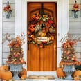 thumbnail image 1 of Loyerfyivos 71 x 35 Inch Happy Thanksgiving Banner Door Cover, Fall Harvest Turkey and Pumpkin Themed Porch Sign, Front Door Wall Backdrop for Indoor Outdoor Party Decorations and Photo Booth Props, 1 of 6