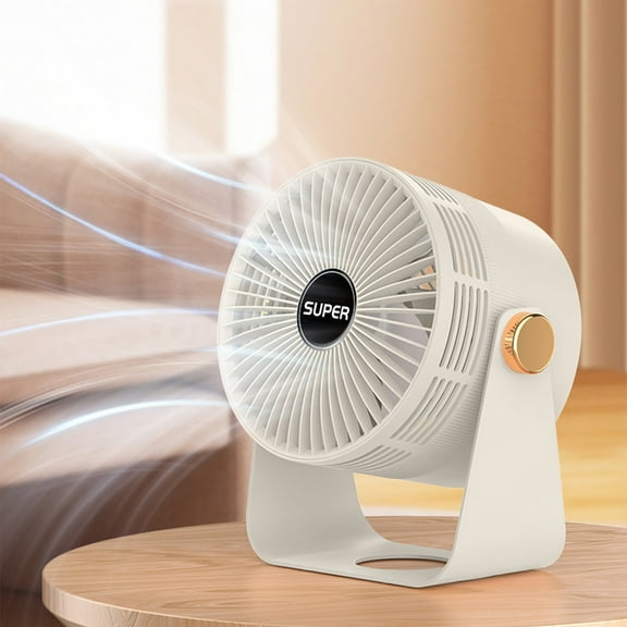 Loyerfyivos Air Circulation Fan,Home Rechargeable,Bedroom Typhoon Circulation Fan,16 Feet,Strong Airflow,90 Degree Adjustable Tilting Angle,Low Noise,3 Wind Speed