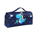thumbnail image 1 of Loyerfyivos Astronaut Pencil Case Space Pencil Box Galaxy Pencil Case Astronaut Pencil Punch Blue Cartoon Pencil Holders Large Waterproof Capacity Storage Pencil Box with Compartments, 1 of 9