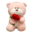 thumbnail image 1 of Loyerfyivos Bear Stuffed Animal Love Plush Toy with Red Roses for Valentine Day,Cute 11" Soft Plushie Small Toy,Valentine’s Day Gifts for Girlfriend (Pink), 1 of 8