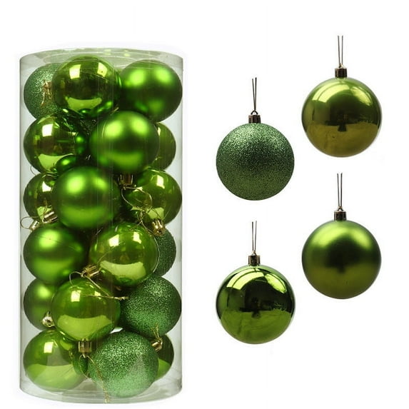 Loyerfyivos Christmas Ball Ornaments 24pcs 2.5-Inch Christmas Tree Decorations for Xmas Tree Balls, Ideal for Holiday Christmas Party Wreath Tabletop Tree Decor Ornaments