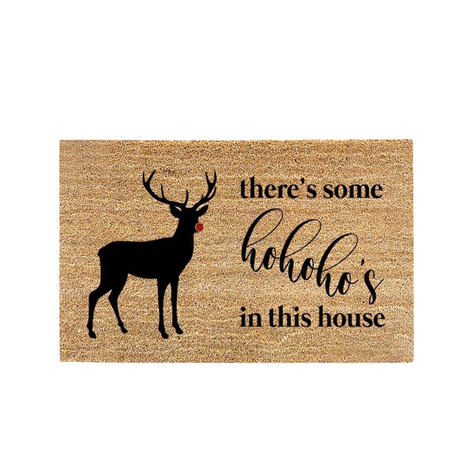 Loyerfyivos Christmas Door Mat Outdoor Mat for Front Door,Merry