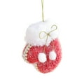 thumbnail image 1 of Loyerfyivos Christmas Faux Furs Felts Boot And Glove Tree Ornaments, 1 of 6