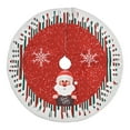 thumbnail image 1 of Loyerfyivos Christmas Tree Skirt 31.5 Inches - Large Merry Christmas Tree Rug Skirts, Red Funny Soft Trimmed Tree Collar Mat with Christmas Elements Design for Winter Xmas Party Decorations, 1 of 1