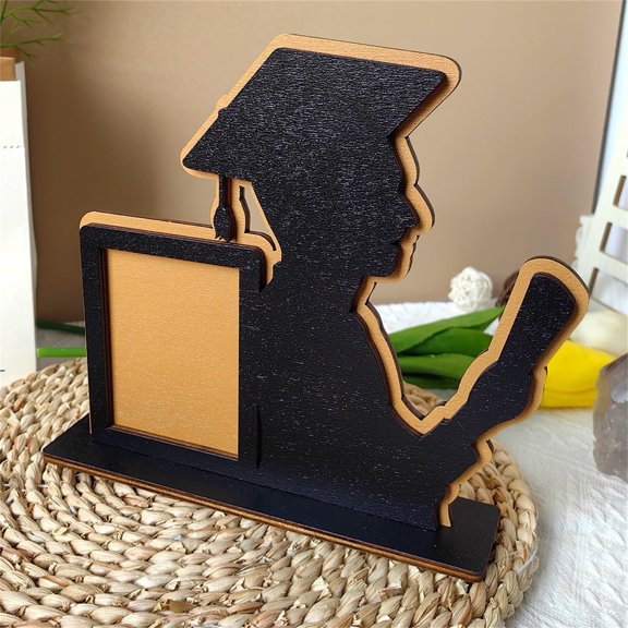Loyerfyivos Class of 2024 Graduation Picture Frame Wooden Table Graduation Photo Frame Home Desktop Ornaments Fits Vertical Portrait Graduation Gifts forCollege Graduates