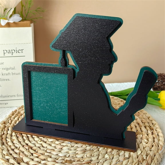 Loyerfyivos Class of 2024 Graduation Picture Frame Wooden Table Graduation Photo Frame Home Desktop Ornaments Fits Vertical Portrait Graduation Gifts forCollege Graduates