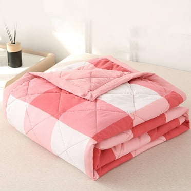 Loyerfyivos Cooling Comforter, Summer Bed Comforter Reversible Cooling Comforter for All Season, Soft Lightweight Comforter, Thin Comforter for Hot Sleepers (59"x78.74", Red)