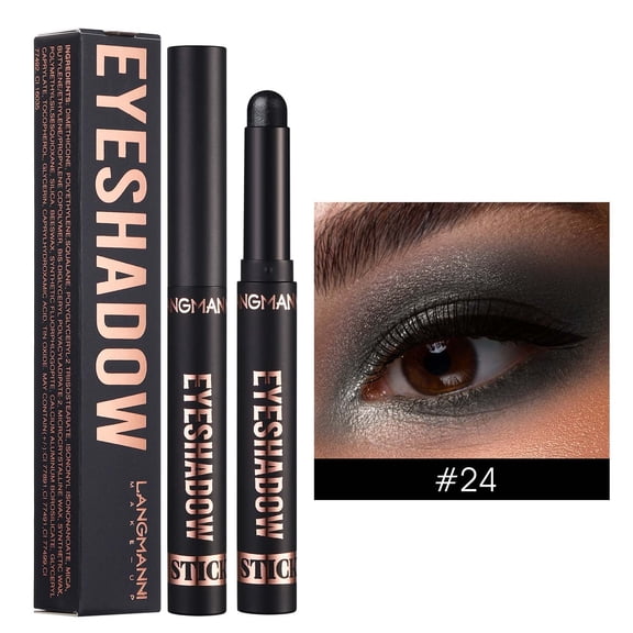 Loyerfyivos Eyeshadow Stick 1pc, 8 Colors Matte Professional Bright-Colored Contouring and Highlight Eyeshadow Stick, Cream Eyeshadow Waterproof Long Lasting High Pigmented Eye Shadow