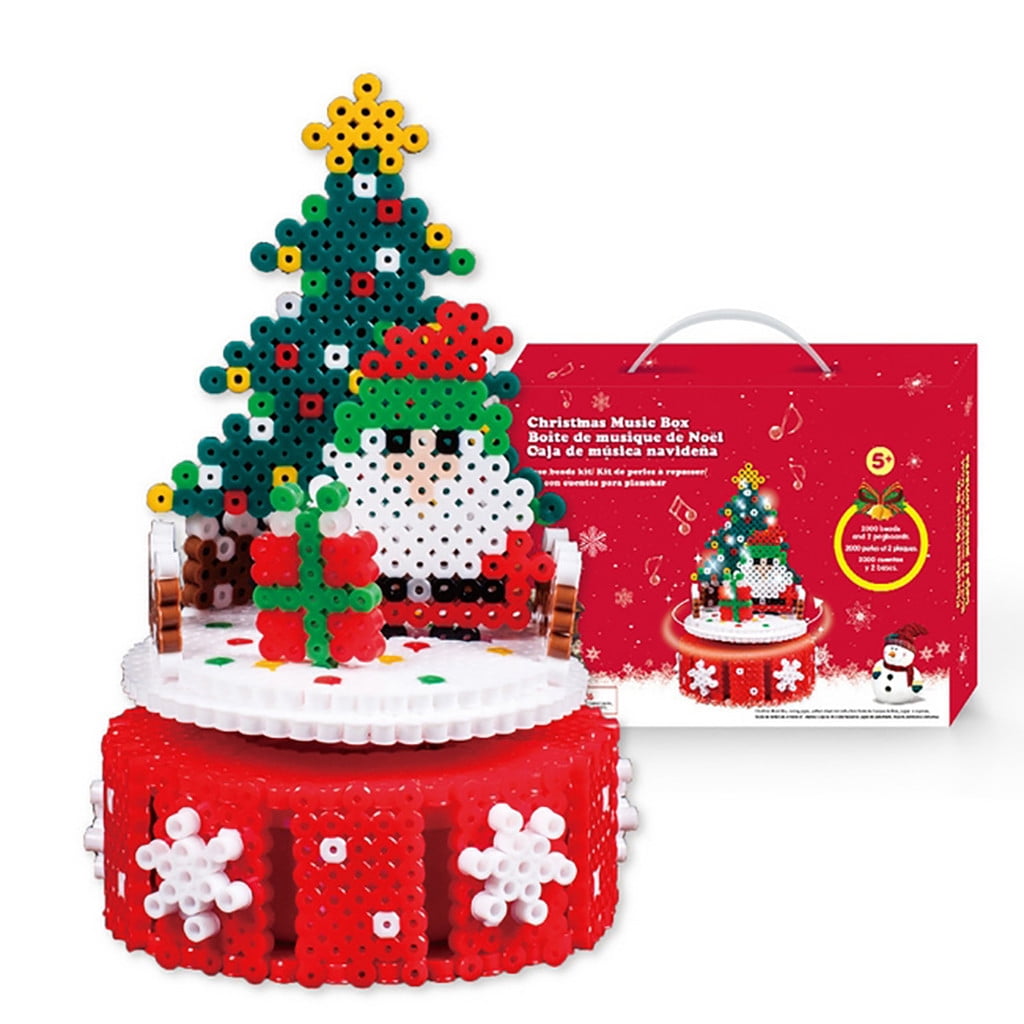 Loyerfyivos Fuse Beads Christmas Music Box kit Pegboards Beads for