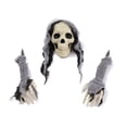 thumbnail image 1 of Loyerfyivos Halloween Decorations Crawling Zombie with Glowing Red Eyes and Creepy Sound (Activation Function), 51 Inches Scary Animated Zombie Props for Halloween Yard Garden Decor (Green), 1 of 4