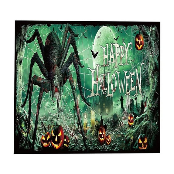 Loyerfyivos Halloween Garage Door Banner 83.8*192 IN Halloween Skeleton Pumpkin Garage Door Cover Halloween Garage Door Decoration Large Halloween Scary Garage Backdrop for Halloween Decoration