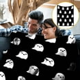 thumbnail image 1 of Loyerfyivos Halloween Ghost Throw Blanket Cute Ghost Blanket for Picnic Camping Travel Lightweight Fuzzy Cozy Throw Blankets for Living Room Sofa Couch 78" x 60", 1 of 8