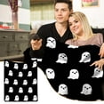 thumbnail image 1 of Loyerfyivos Halloween Ghost Throw Blanket Cute Ghost Blanket for Picnic Camping Travel Lightweight Fuzzy Cozy Throw Blankets for Living Room Sofa Couch 59" x 52", 1 of 9