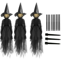 Loyerfyivos Hanging Ghost Outdoor Halloween Decorations, 59" Hanging Skeleton Ghost Reapers for Halloween Haunted House Props Party Supplies Yard Outdoor Indoor Decor - 3pc