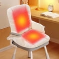 thumbnail image 1 of Loyerfyivos Heated Seat Cushion for Office Chair, Heated Seat Pad with Lumbar Support, Large Heating Area Heated Seat Cover with 3 Heat Levels & Time Settings for Home & Office, Wheelchair, 1 of 6
