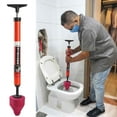 thumbnail image 1 of Loyerfyivos High Pressure Toilet Unblock a Shot, 2025 Upgraded Toilet Plunger Kits, High Pressure Toilet Pipe Plunger Air Drain Clog Remover Tool for Bathroom Kitchen(Red,1pcs), 1 of 10