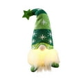 thumbnail image 1 of Loyerfyivos Lighted Christmas Gnome, Handmade Plush Scandinavian Swedish Tomte, Light Up Elf Toy Holiday Present, Battery Operated Winter Tabletop Christmas Decorations (Green), 1 of 6