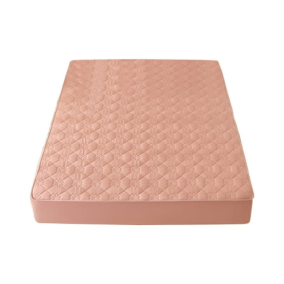 Loyerfyivos Mattress Protector Mattress Pad Cover, Stretches up to 12 inches, Bed Protector for Most of Hotel, Home, Hospital use - Pink