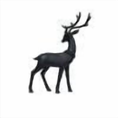 Loyerfyivos Metal Deer Tabletop Decoration - Black Reindeer Statues Christmas Decorations,Modern Style Xmas Figurines,Elegant Indoor Holiday Decor,Ideal for Mantel Living Room Bedroom Office