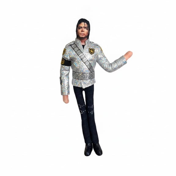 Loyerfyivos Michael Doll Funny Bendable Plush Figure Custom Pillow Style Poseable Doll Stuffed Toy Gift for M-J Fans L