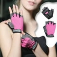 thumbnail image 1 of Loyerfyivos New Breathable Workout Gloves for Women & Men Gym Fitness Workout, Anti Slip Padded Palm Elasticated Strength Training Equipment Men Women (Pink, 1 pcs), 1 of 4