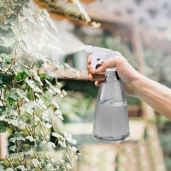 Loyerfyivos Plant Mister Water Spray Bottle for Plants - BPA Free - Plastic Refillable Containers Fine Mist Plant Spray Bottle with Adjustable Nozzle for Gardening, Cleaning, Gray