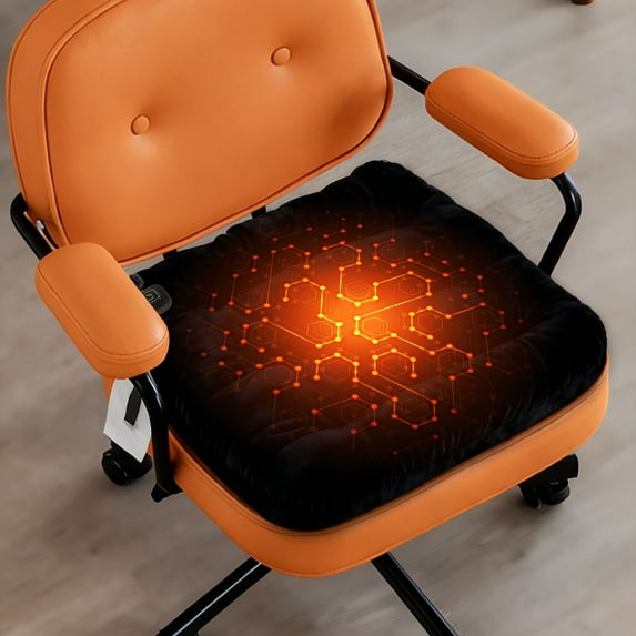 Loyerfyivos Portable Heated Seat Cushion, 20000mAh Heated Seat Cushion Battery Operated Intelligent Temperature Control USB Rechargeable Heating Seat Cushion for Indoor Outdoor Activities