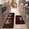 thumbnail image 1 of Loyerfyivos Red Christmas Kitchen Rugs Set of 2 Xmas Trees Snowflake Kitchen Mat for Floor Winter Holiday Non-Slip Kitchen Sink Mats Kitchen Decor Doormat（16*24 in）+Runner Rug（16*44 in）, 1 of 5