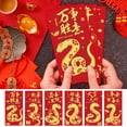 Loyerfyivos Red Envelopes Snake 20256 PCs Chinese Red Envelopes, Lunar