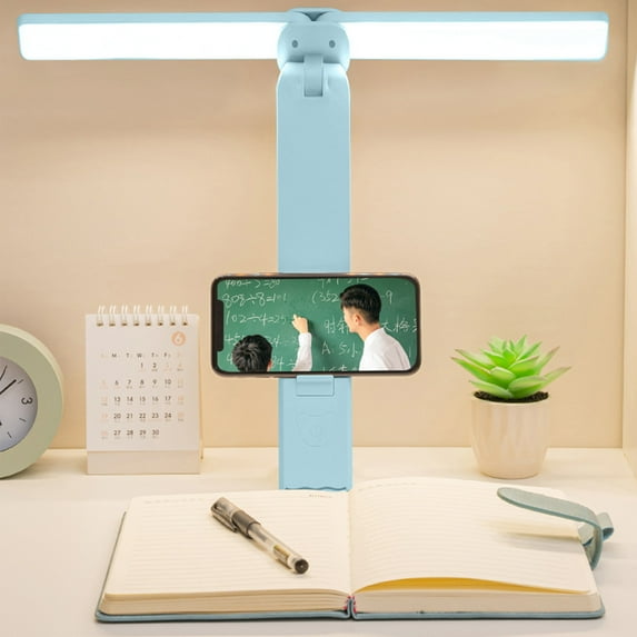 Loyerfyivos Standing LED Desk Lamp,Rotatable Architectural Desk Lamp for Home Office,Bright Computer Desk Lamp with Dimmable Color Brightness,Adjustable Desk Lamp with Gooseneck,Double Head