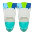 thumbnail image 1 of Loyerfyivos Swimming flippers for children and adults, swimming flippers, short silicone flippers, diving training snorkeling equipment (XS), 1 of 6