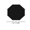 thumbnail image 1 of Loyerfyivos Trampoline Shade Cover,Trampoline Cover 12ft Anti-UV Waterproof Trampoline Sun Shade Cover,Trampolines Sunshade Accessories for Trampoline Outdoor Cover (12FT 8 Poles)-Without Poles, 1 of 8