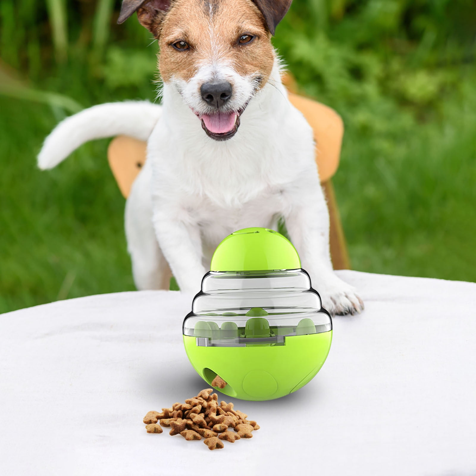 Bite-resistant Dog Treat Tower - Tumbler Design, Relieves Boredom, Leaky Food Toy for Dogs and Puppies - Pet Accessories, Size: Medium
