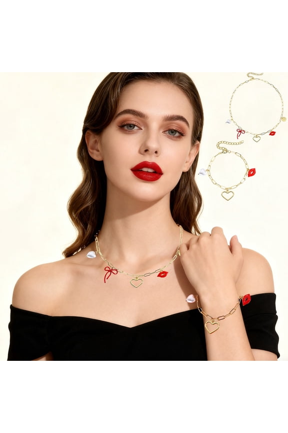 V-alentine's Day Jewelry Set V-alentine's Day Romantic Gift Ambiance Jewelry