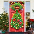 thumbnail image 1 of Loyerfyivos Winter Christmas Day Photo Background Party Decoration Door Curtain Hanging Cloth Flag, 1 of 6