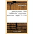 thumbnail image 1 of Loyers de Guerre. Droits Du Locataire, Exonérations, Réductions, Congés (Paperback), 1 of 1