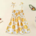 thumbnail image 1 of LoyisViDion Baby Girls Dress Summer Toddler Baby Girls Sleeveless Sling Dress Graphic Print Children'S Clothing Yellow 2-3 Years, 1 of 9
