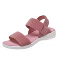 thumbnail image 1 of LoyisViDion Clearance Sandals for Women New Style Casual Women'S Sandals and Slippers with Flat Bottom for Outer Flash Picks Pink 8.5, 1 of 7