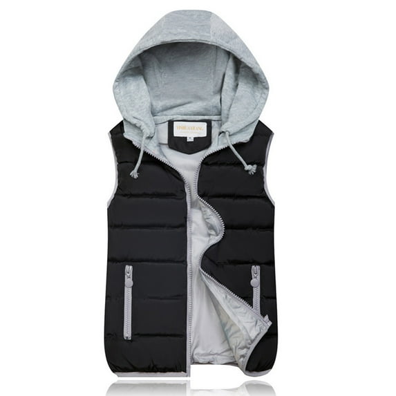 LoyisViDion Coat 10 Colors Women Autumn Winter Warm Coat Vest Wadded Jacket Black 18(XXXL)