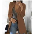 thumbnail image 1 of UTTOASFAY Coat Women Blazers Windproof Coat Trench Coat Coats Autumn Spring Coat Blouse Jacket Brown 14(XXXL), 1 of 8