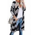 thumbnail image 1 of UTTOASFAY Coat Women'S Open Front Leopard Cardigan Pockets Long Sleeve Lightweight Sweater Coat Black 14(XXL), 1 of 9