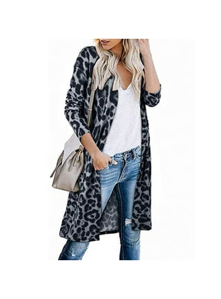 Womens Leopard Cardigan
