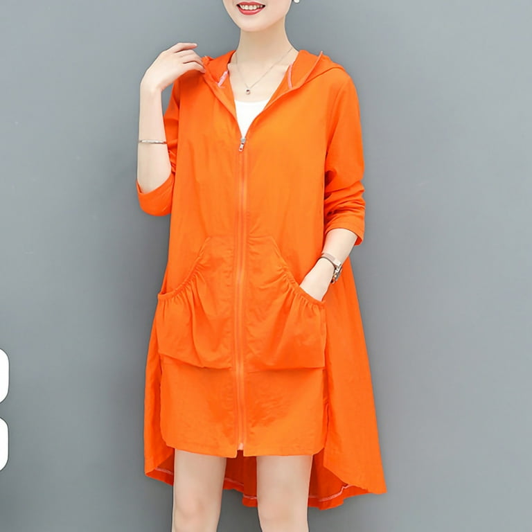 UTTOASFAY Coat Women Sun Protection Clothing Long Sleeve Shirt