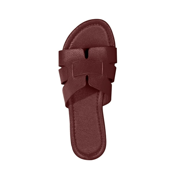 Wine colored flip flops hot sale