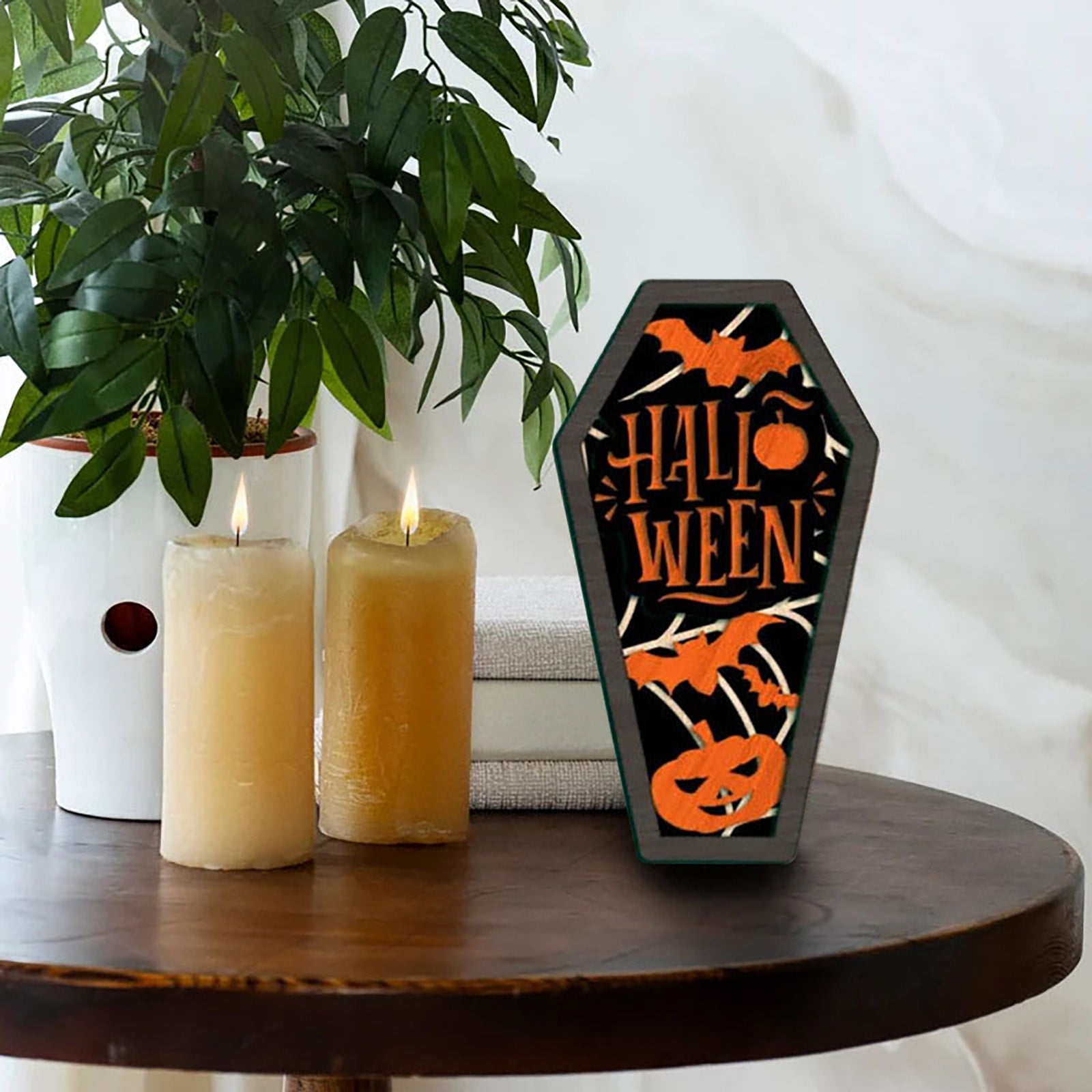 LoyisViDion Halloween Coffin Wooden Crafts,New Product Wooden Carving