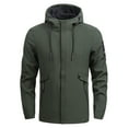 thumbnail image 1 of UTTOASFAY Men'S Jackets Autumn and Winter Leisure Plus Size On Clothes Jackets Army Green 12(XXL), 1 of 2