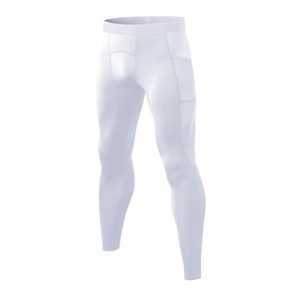 LoyisViDion Mens Pants Clearance Men'S Sports Stretch Leggings Trousers Breathable Quick-Drying Wicking Fitness Pants White 10(XL)